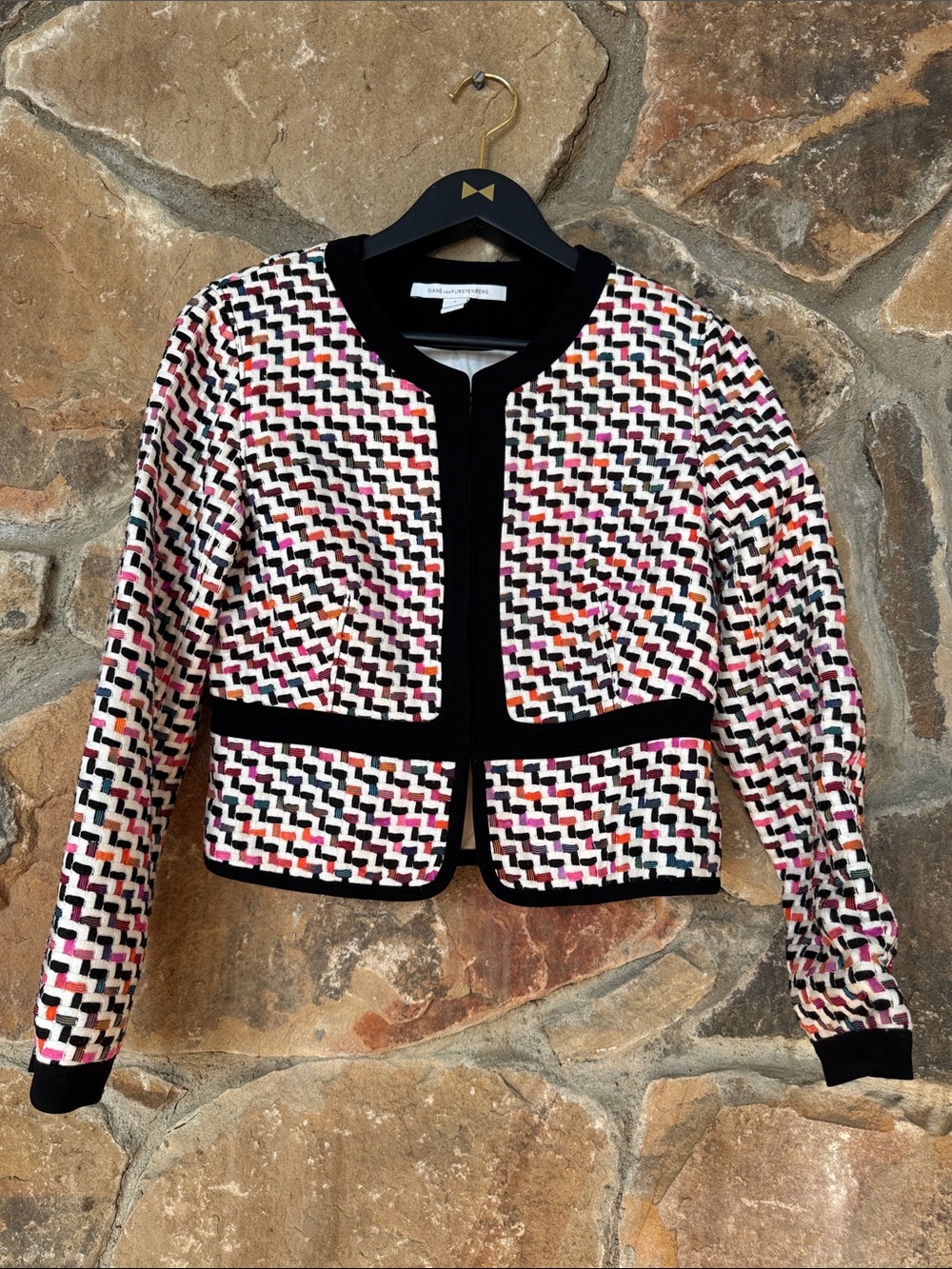 Diane Von Furstenberg tweed jacket